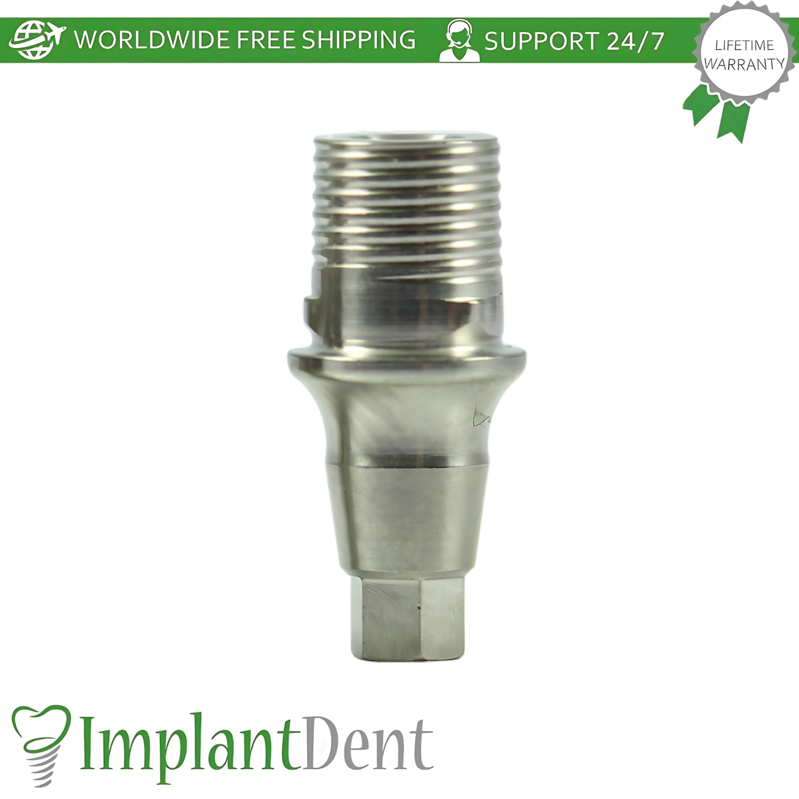 X10 Titanium Base Ø4.5mm Prosthetic Grand Morse Connection Neodent GM Compatible