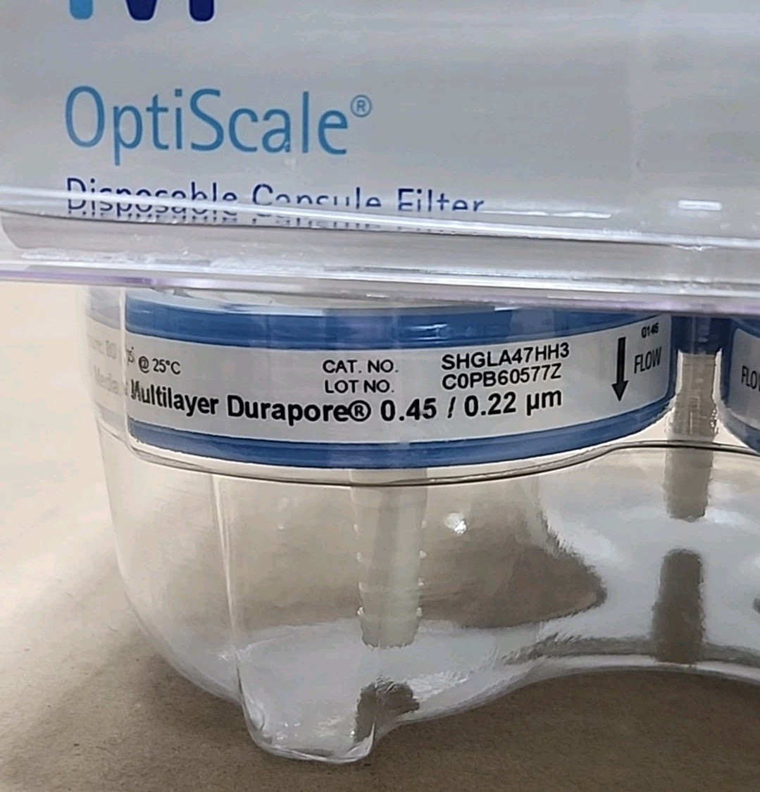 *NEW* [3/PK] Millipore SHGLA47HH3 OptiScale 47 Capsule 0.45/0.22um + Warranty!