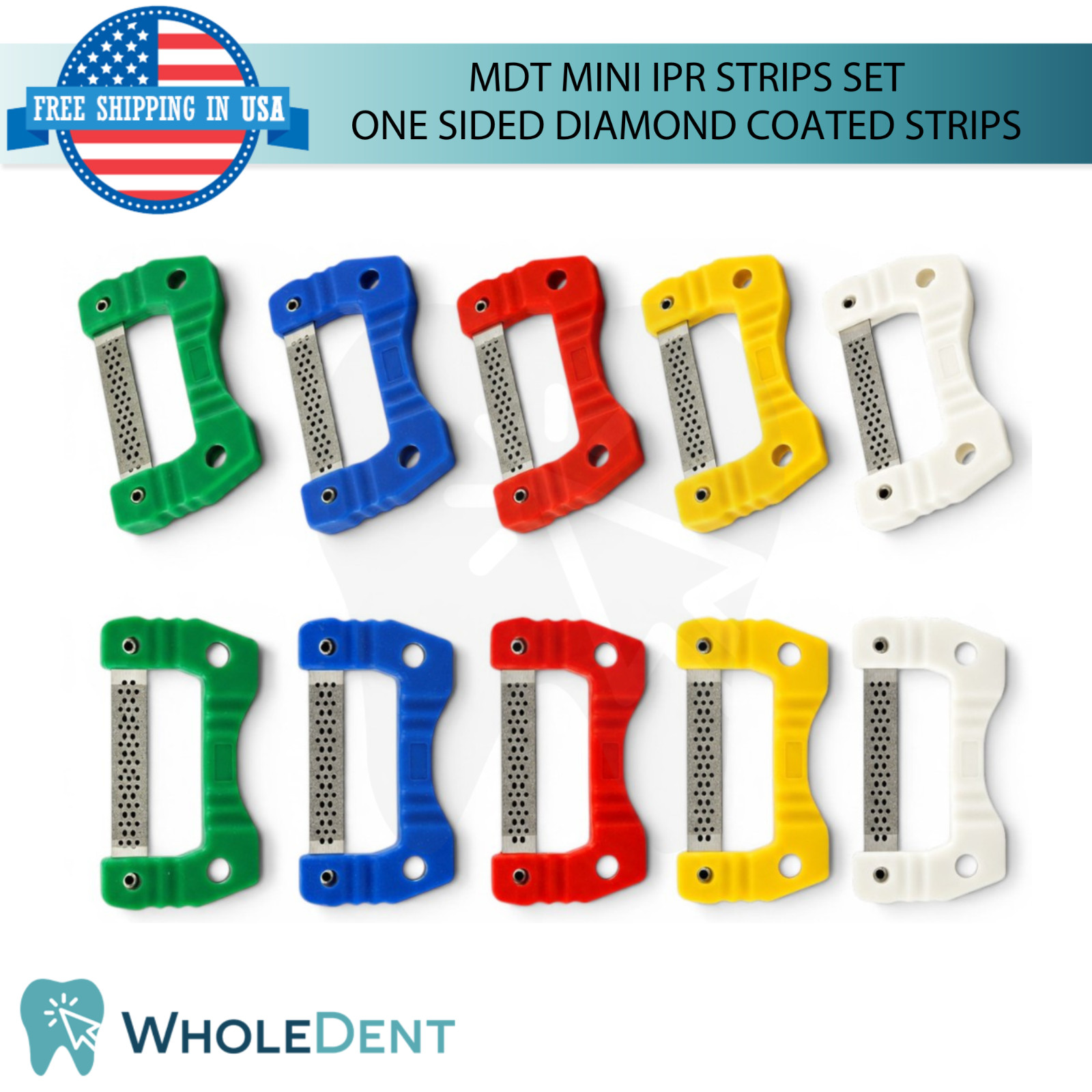 MDT One Sided Diamond Coated IPR Mini Strips Finishing and Polishing Tool