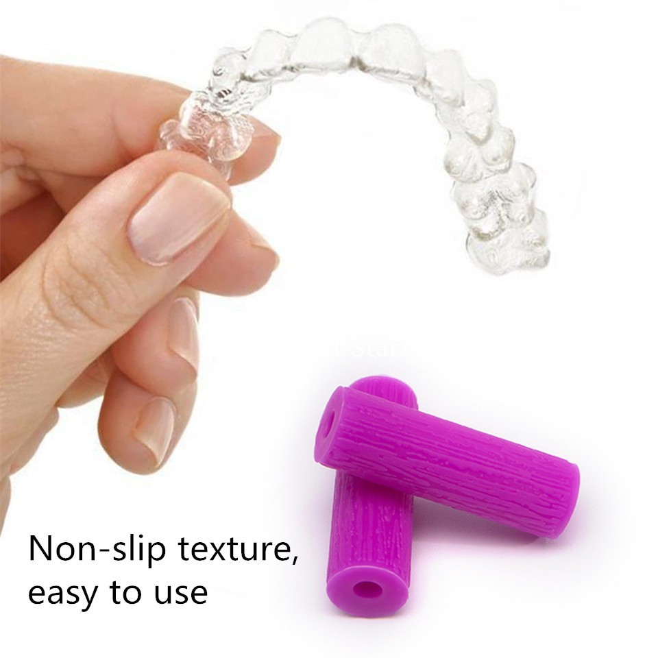 100 Packs Dental Aligner Chewies Clear Tray Retainer Seater Retriever Take Off
