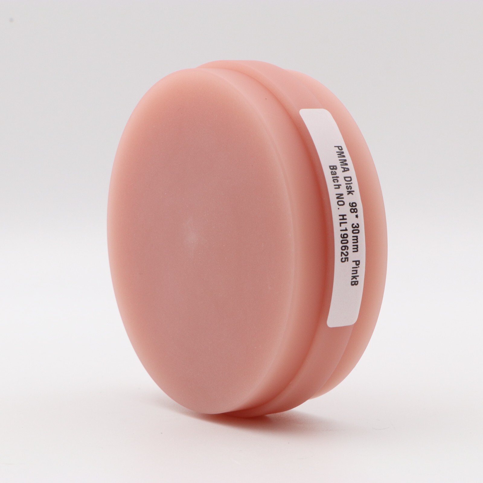 5pcs Dental Pink PMMA Disc with Bloodshot CAD/CAM Monochromatic PMMA Disc 98mm
