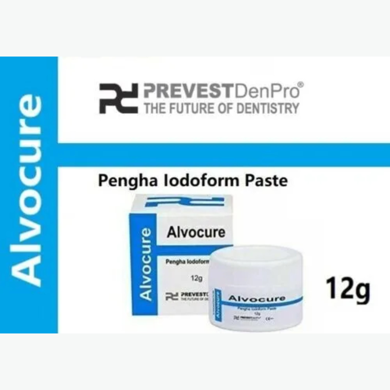 Alvocure Iodoform Paste Eugenol Dental Alveolar Dressing Analgesic Styptic 12g