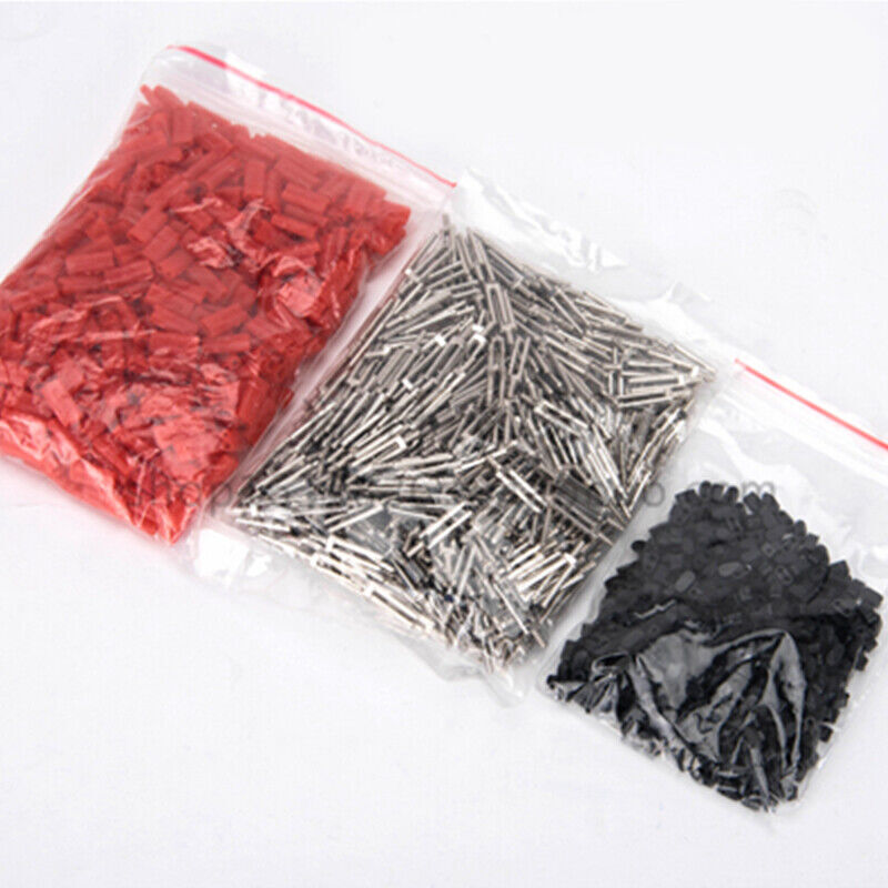 Dental Master Twin Double II Pins&Plastic Sleeves Dental Lab Supply 500 Pcs
