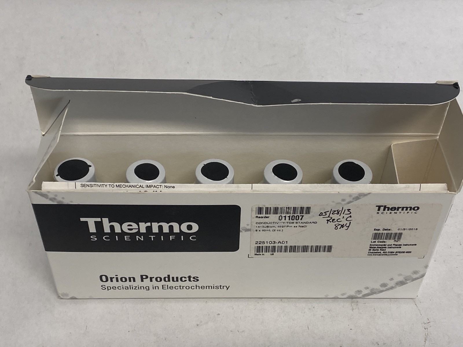 NOS (5/Pk) THERMO ORION Conductivity TDS Standard Solution 5x60mL 011007