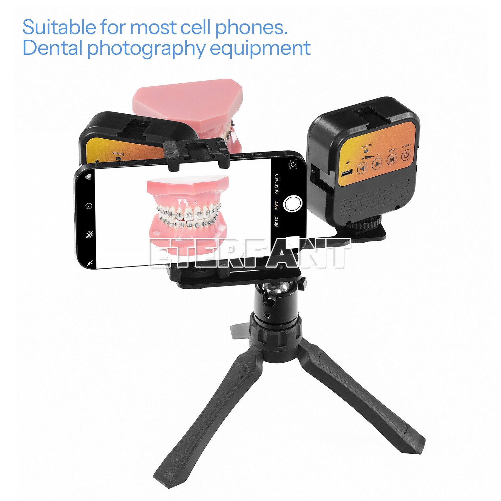 ETERFANT Dental LED Flash Photography Oral Cell Phone Camera Fill Light Tool