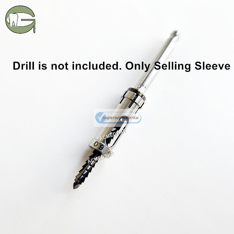 Dental Guide Stopper Sleeve Guided Drill Safety Depth Stop Drills Fits DEN L/M/S