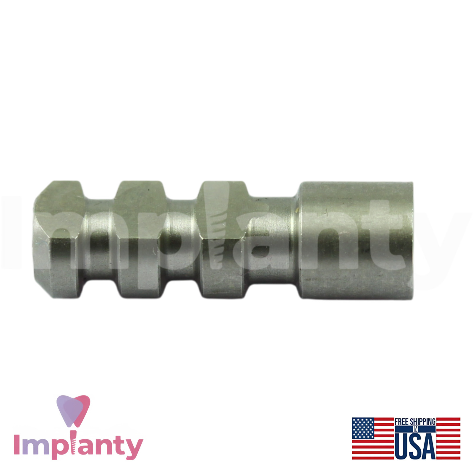 5x MIS® Seven Compatible Dental Fixture Analog Ø3.75mm Int Hex 2.45mm
