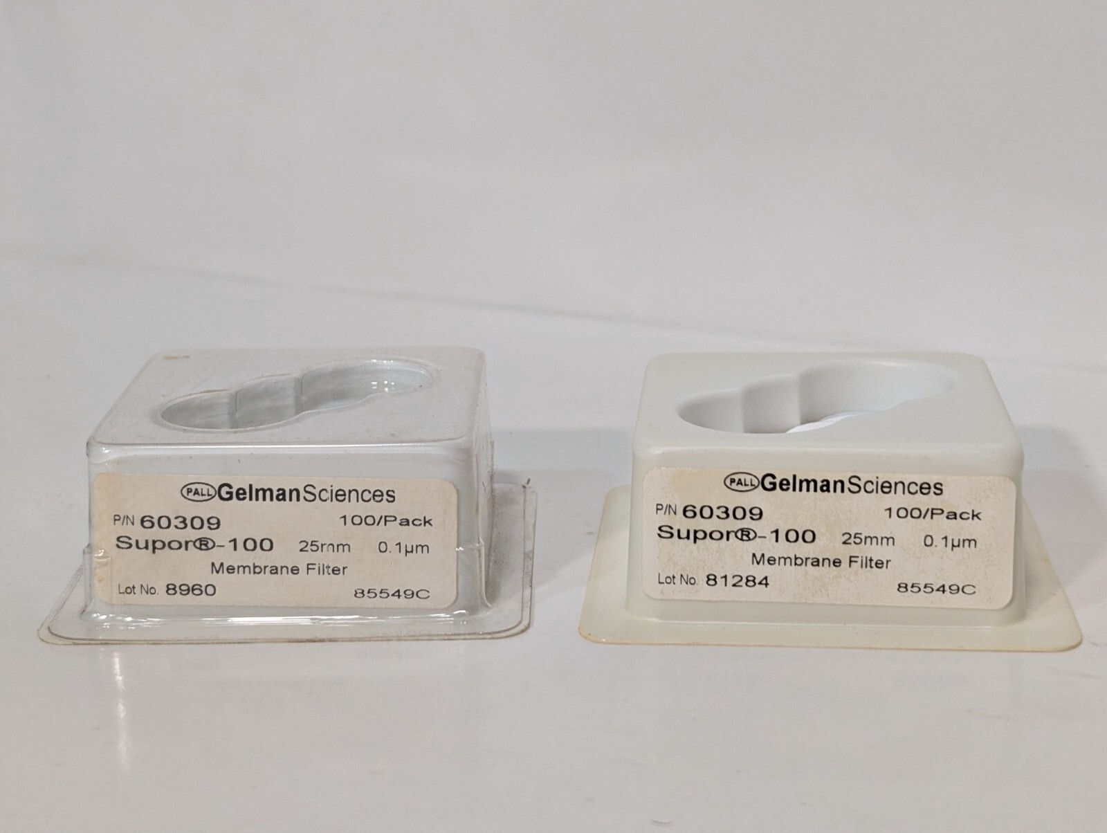 2 Packs: Pall Gelman Sciences 60309 Supor-100 Membrane Filter Discs, 25mm, 0.1μm