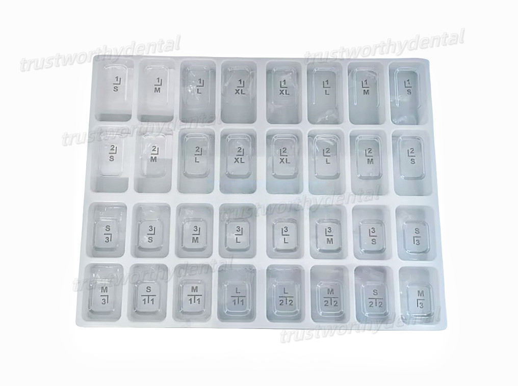 64pcs DENTAL Anterior Transparent Crowns № 1.910 CLEAR COLOUR