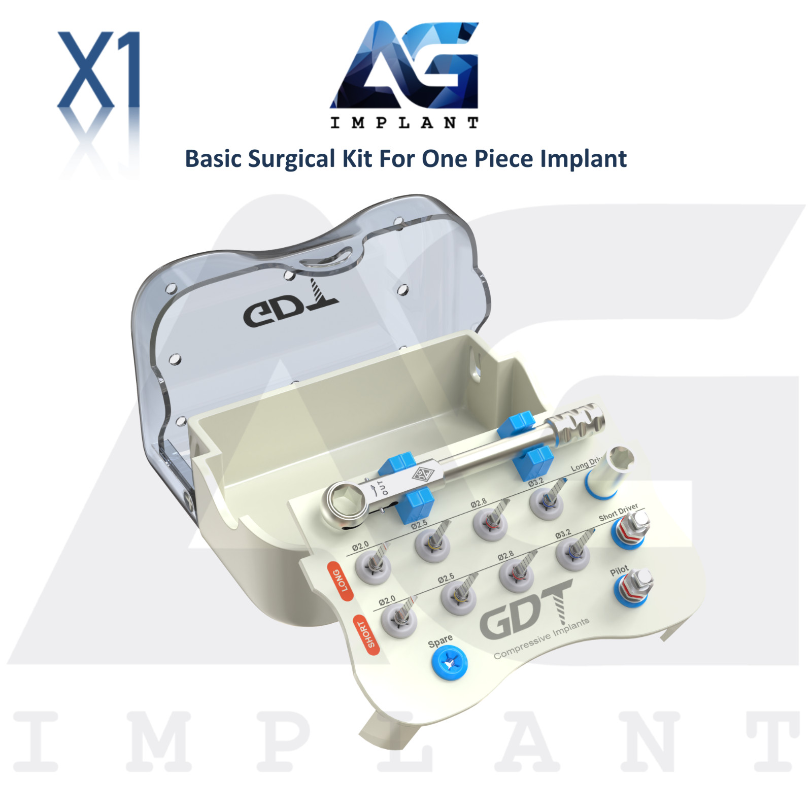 Basic Surg1cal Kit for One Piece Fixture Tool Dental Procedure Instruments