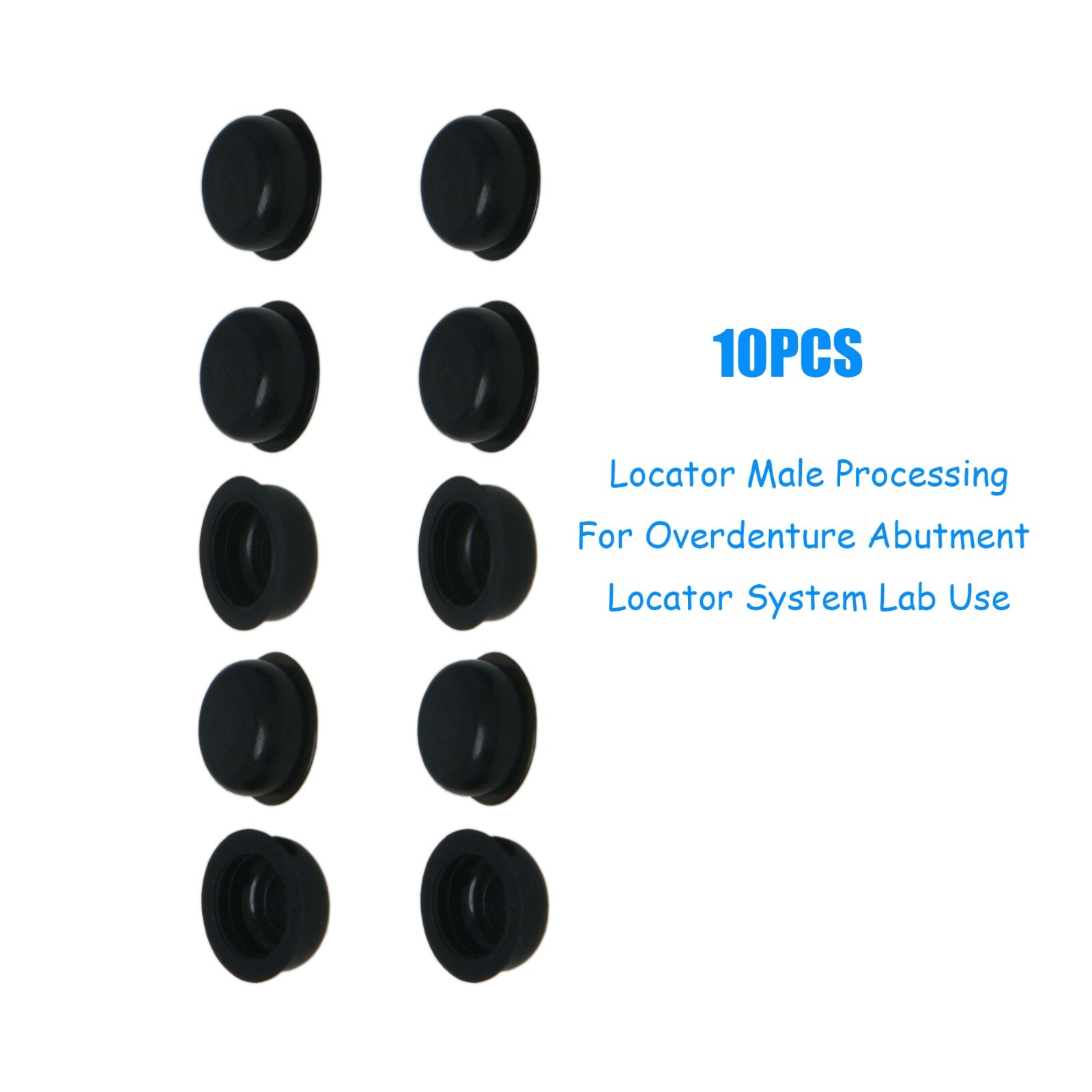 10Pcs Overdenture Dental Locator Abutments Retention Caps For Implant Inserts