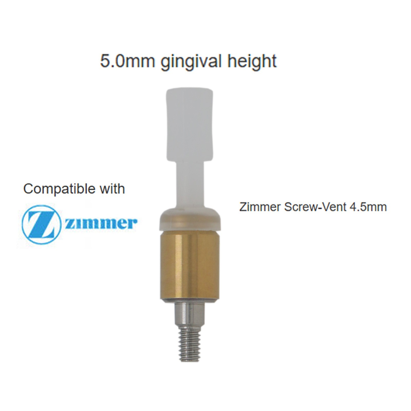 Dental Overdenture Attachment Abutment IM PLANT For Zimmer 3/4/5mm 1Pcs