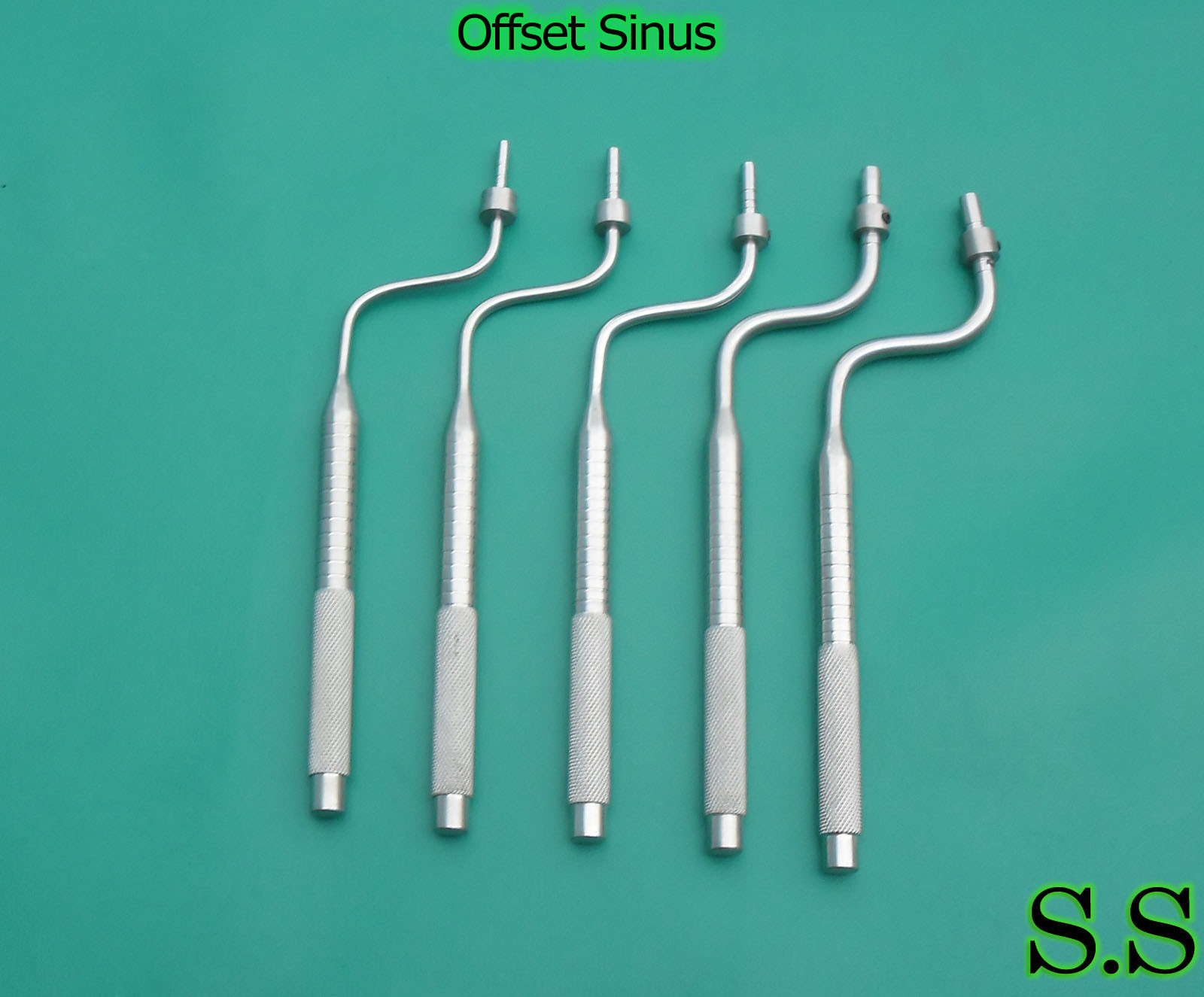 5 Offset Sinus Osteotomes Set Dental Implant Instruments