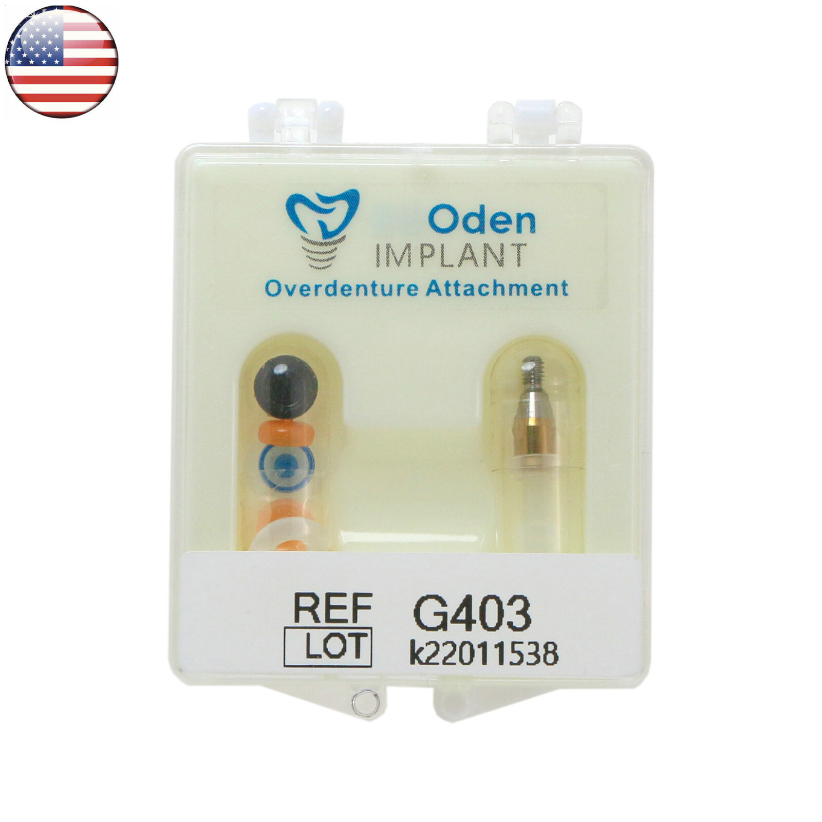 US Dental Regular 3mm Locator Abutment & Overdenture Male Caps Kits for Hiossen