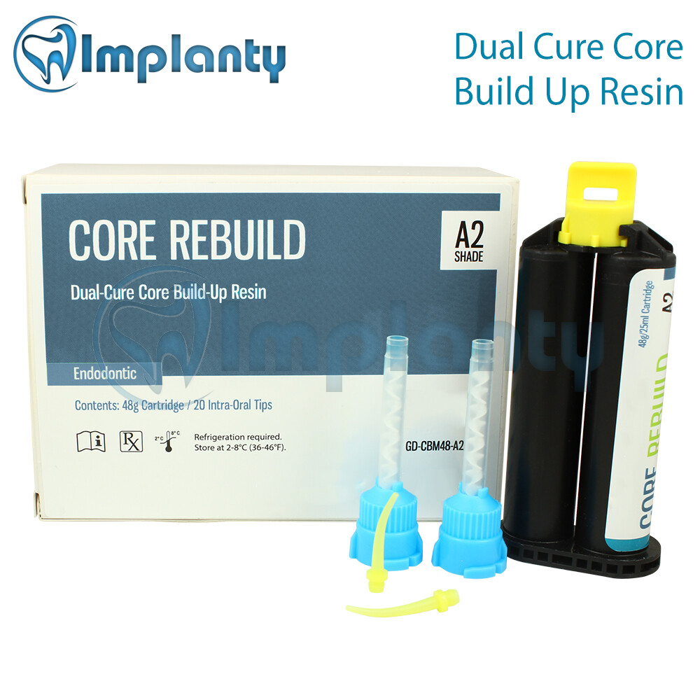 Dental Dual Cure Core Build-Up Resin Material 48g Restoration A2