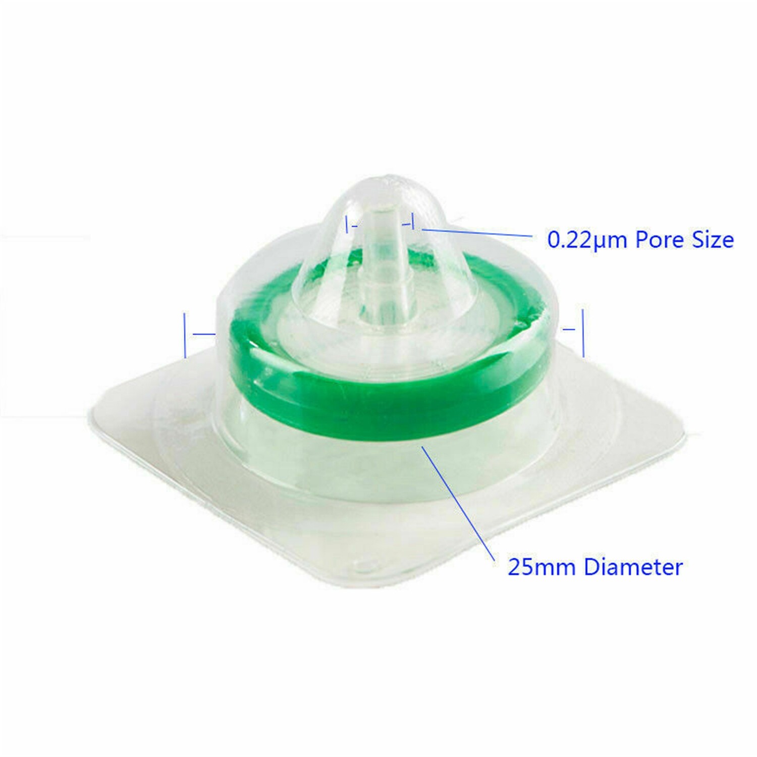 100PCS PES Syringe Filters 0.22μm 13mm/25mm/33mm + 50mL Conical Centrifuge Tubes