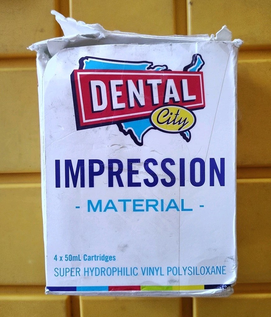 Dental City Impression Material Box Of (4) 50 ML Cartridges EXP 28/02/04