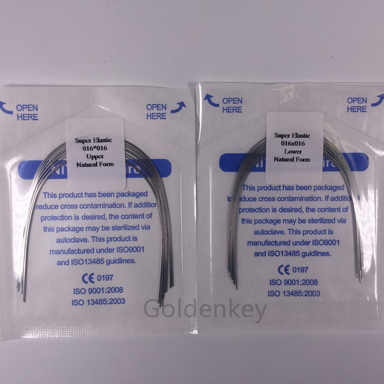 5Pack Dental Orthodontic Super Elastic Wire Niti Rectangular Arch Wires Natural