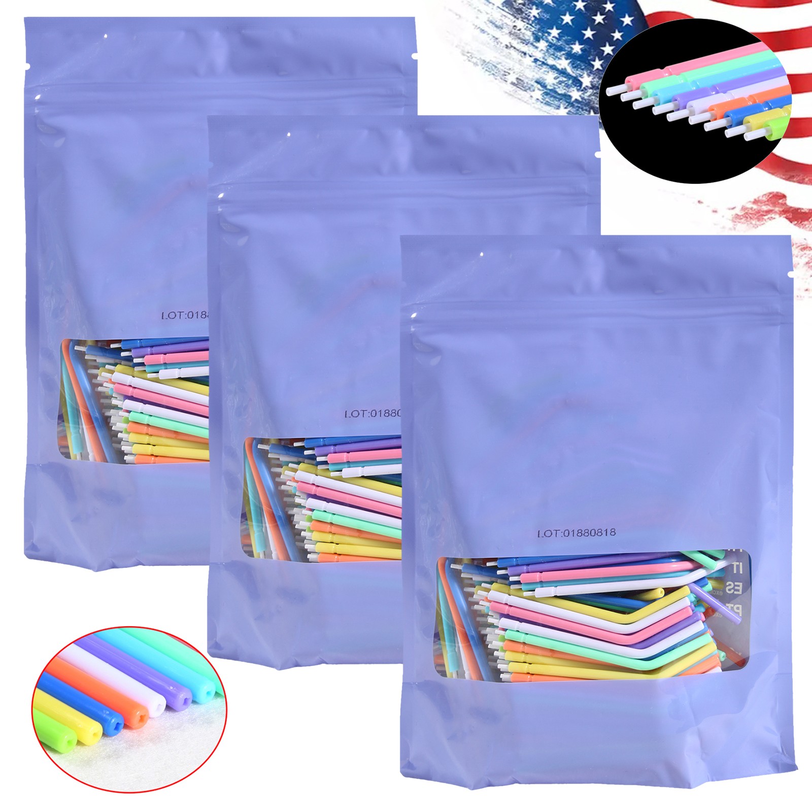 10 packs Dental 3 Way Air Water Syringe Disposable Spray Tips Triple Nozzle Tube