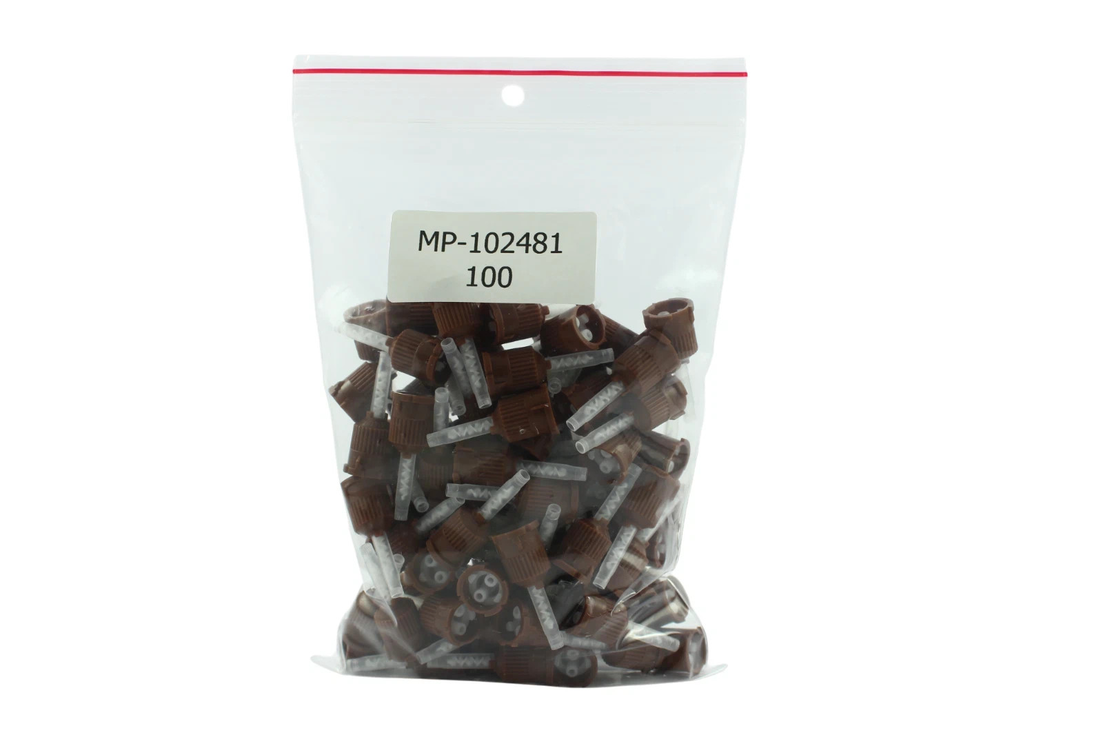 Medmix MIXPAC Brown Helical 8 Motion Mixing Tips D Outlet 1:1 Ratio