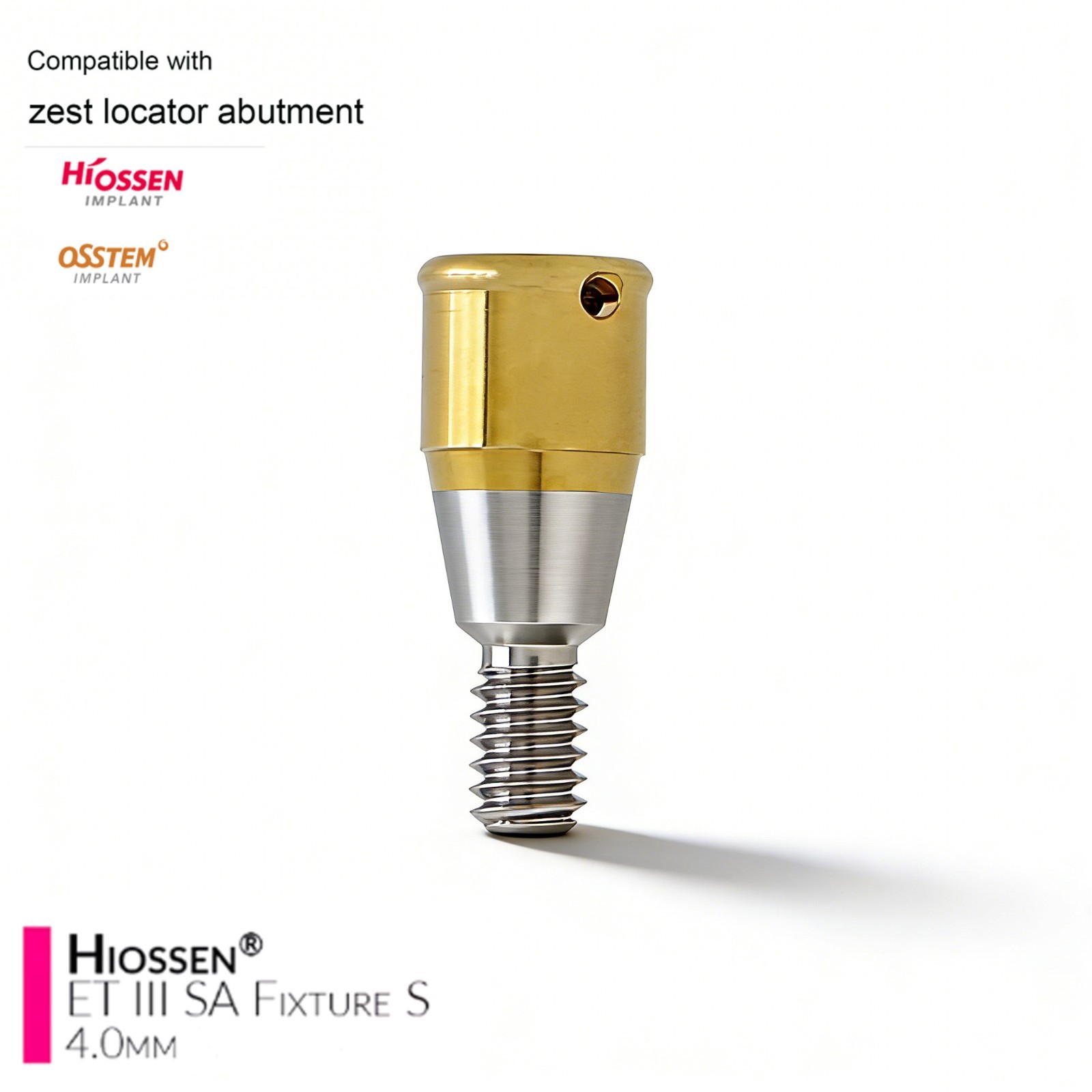 US Dental Ti Overdenture Locator abutment for Hiossen ET OSSTEM Tapered System
