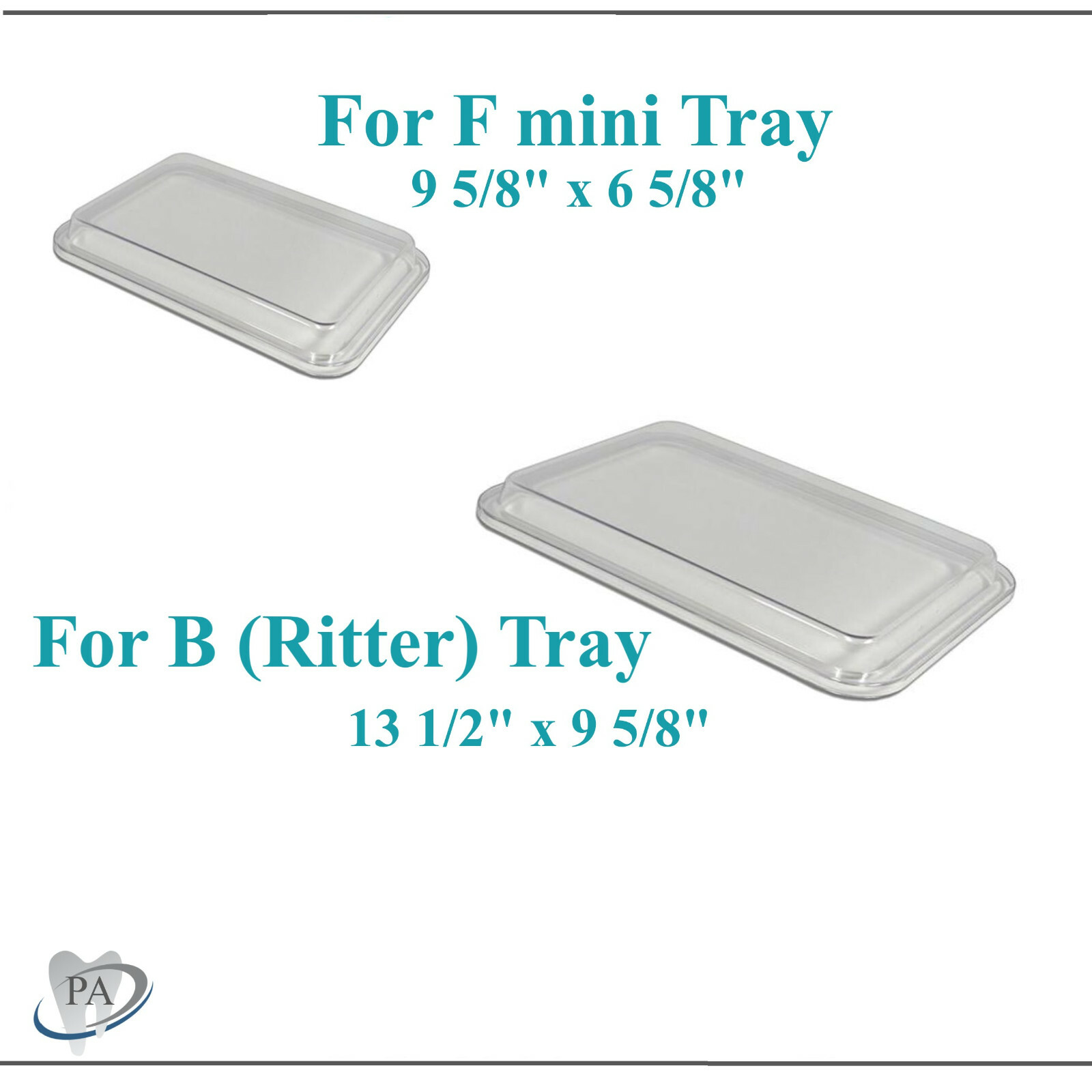 Dental Instrument Set Up Tray Lid Cover For Size B Ritter And Size F Mini Tray