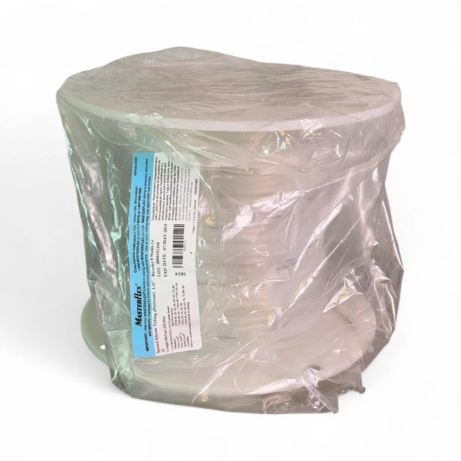 Masterflex 96403-14 Spooled Silicone Tubing Platinum L/S NEW PARTIAL 150 Feet BO