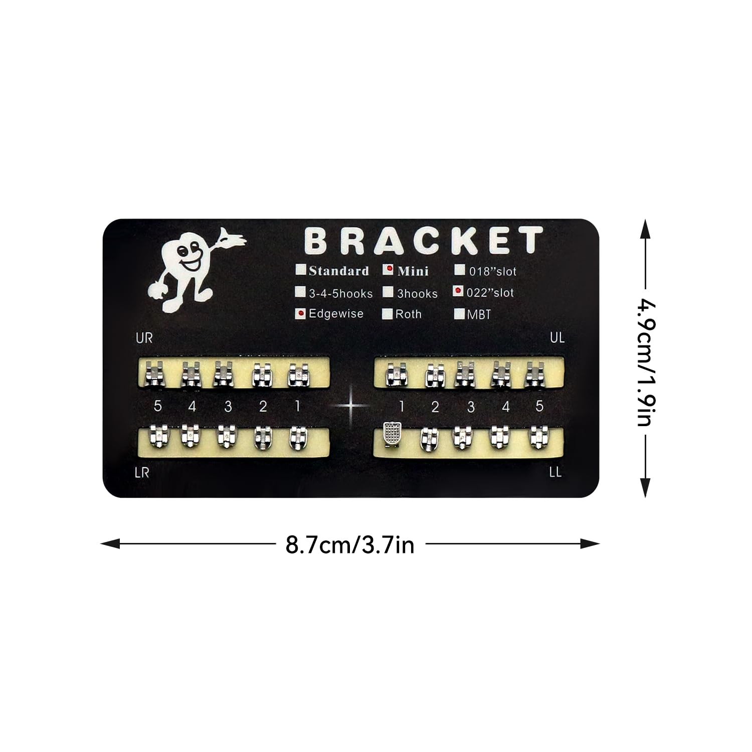 SEAVERRS 60pcs/Pack Mini dental brackets mini roth 022 slot…