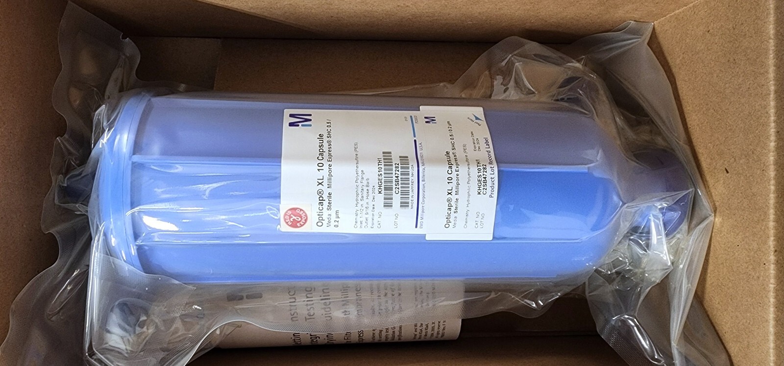 Millipore KHGES10TH1 Opticap XL 10 Capsule Express® SHC 0.5/0.2µm Sterile