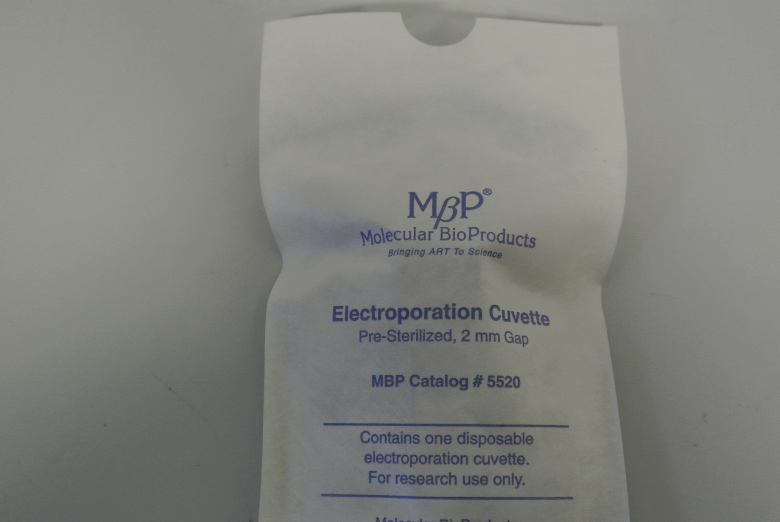 MOLECULAR BIO PRODUCTS 5520 ELECTROPORATION CUVETTES PRE STERALIZED 2MM GAP