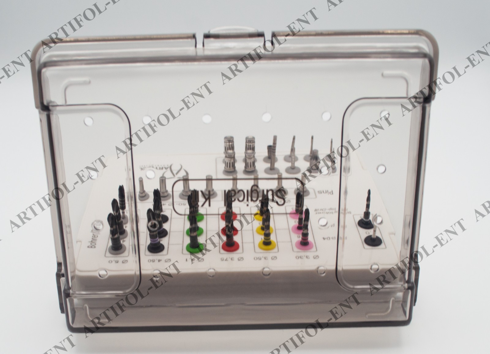 40 Pcs Dental Drills Kit with Stoppers, Guide Pins, Lance Pilot Drills#OS10100