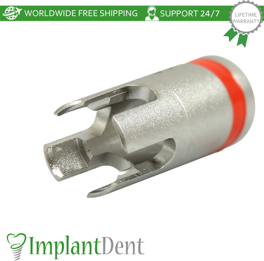 Dental Drill Stopper 2.8mm – Red Stainless Steel Dentistry Tool