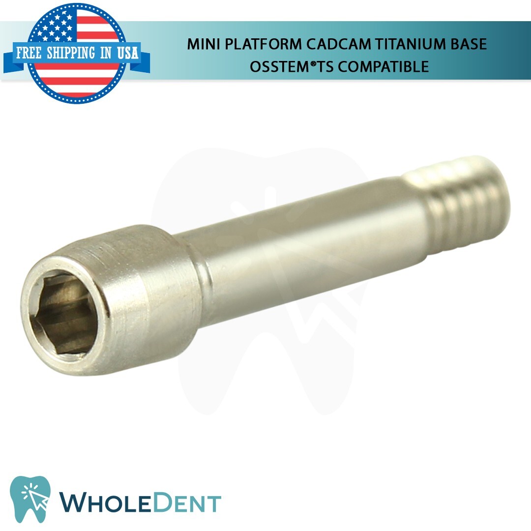 1x Dental CAD/CAM Titanium Base Mini Platform 2.1mm 0sstem®TS Compatible