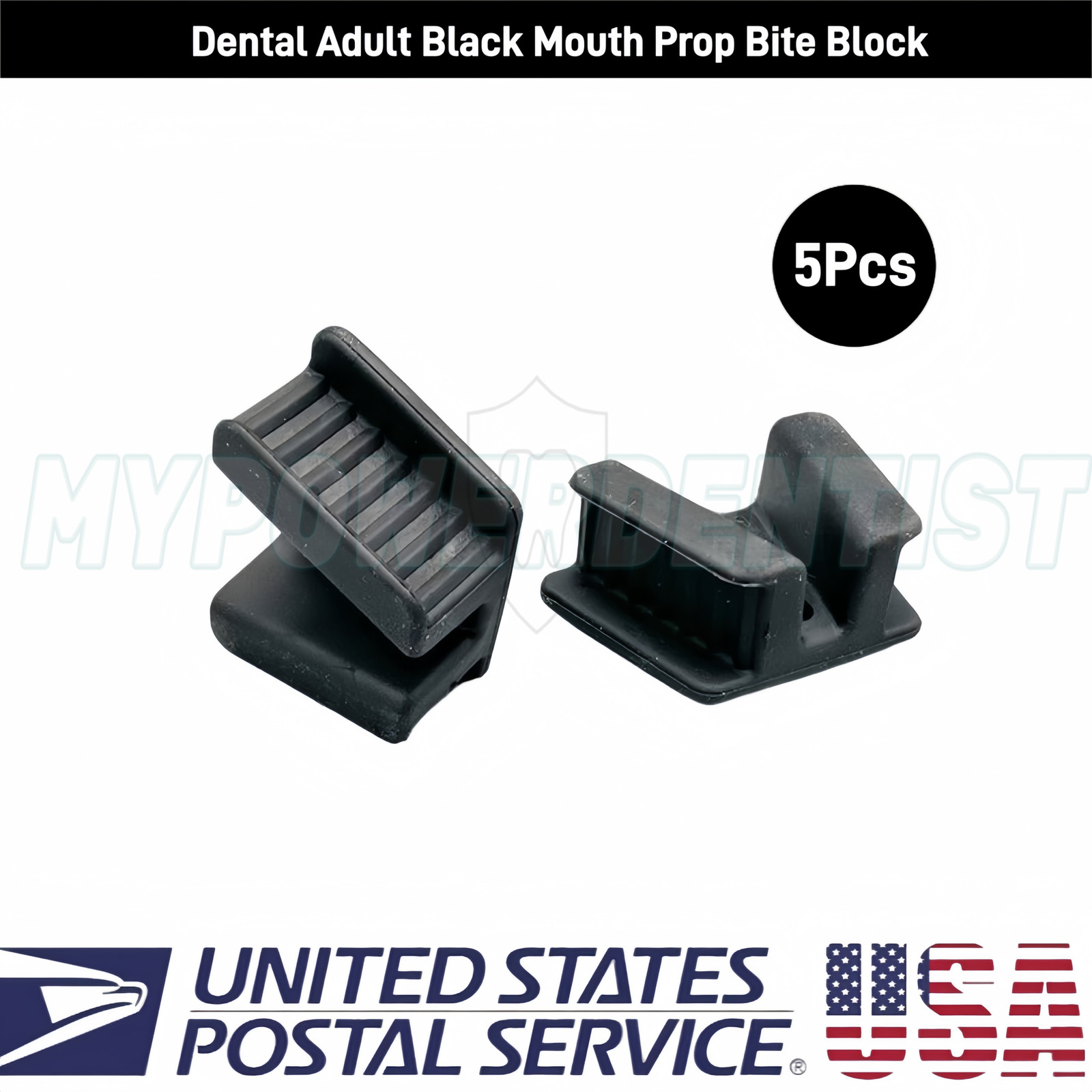 5Pcs Dental Mouth Props Autoclavable Silicone Bite Block Adult-Large Latex Free