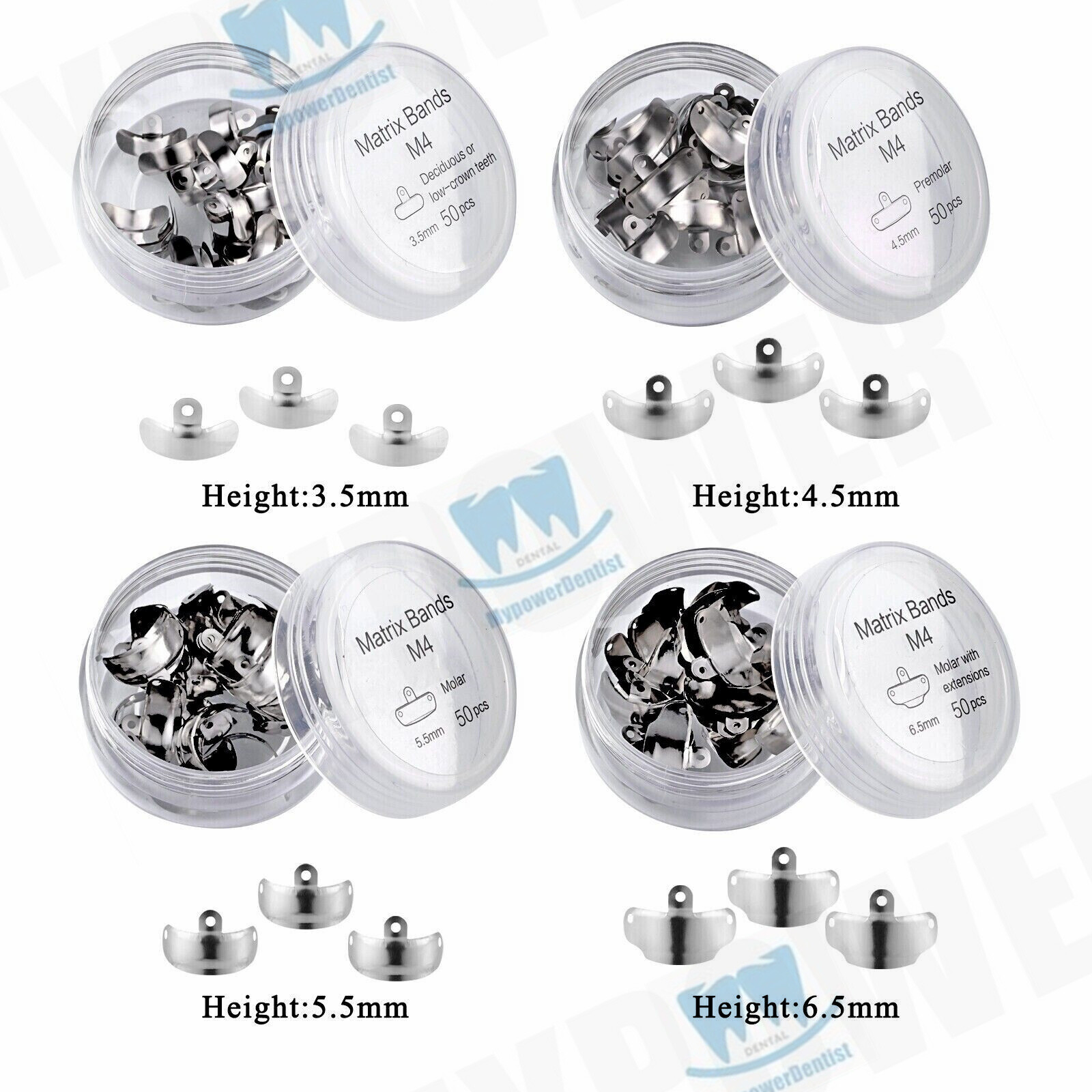 Dental Matrix Bands Ring Sectional Matrice Clamp Fit Palodent V3 System
