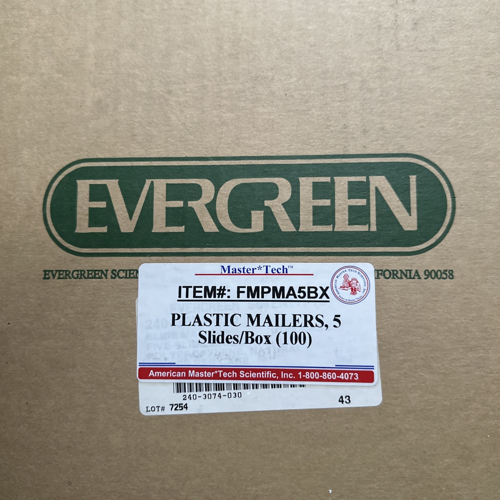 EVERgreen Master tech plastic mailer FMPMA5BX NOS 5 Slides/Box（100）Sealed