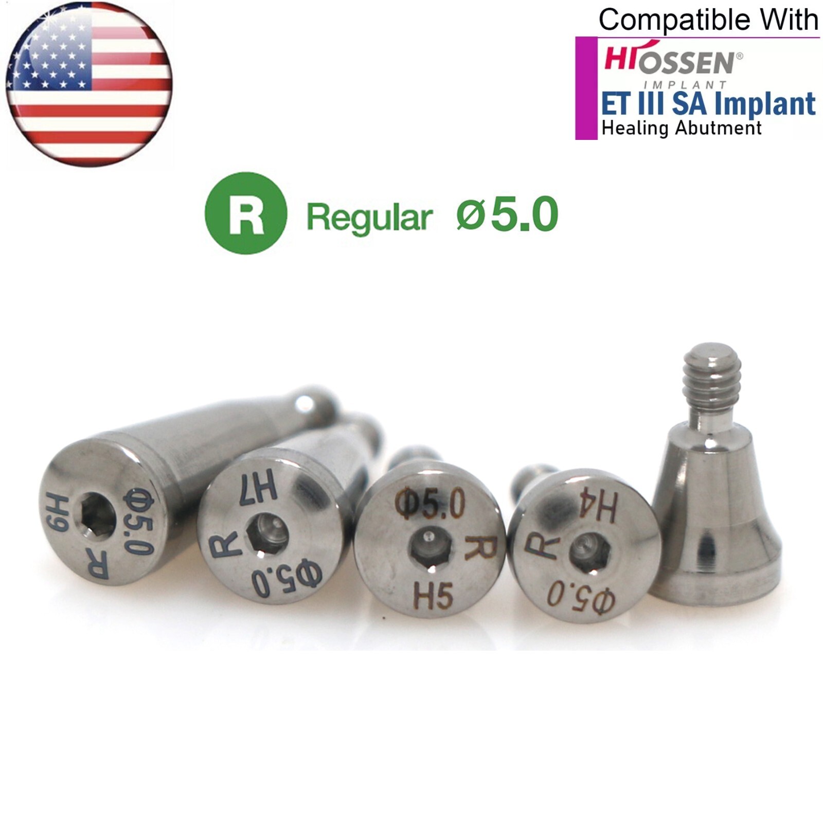 US Dental Healing Cap Abutments Fits Hiossen Osstem Mini/Regular Platorm