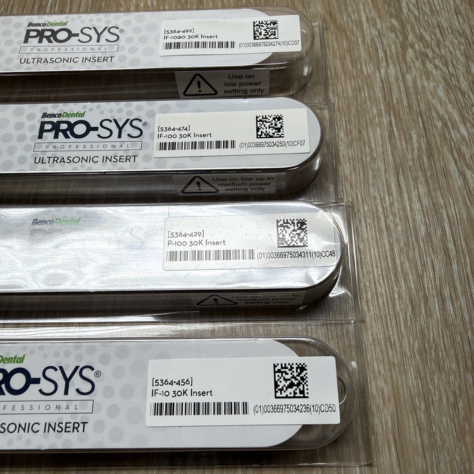 4 Benco Dental Pro-Sys Professional Ultrasonic Insert 5364-456 429 474 492 30k