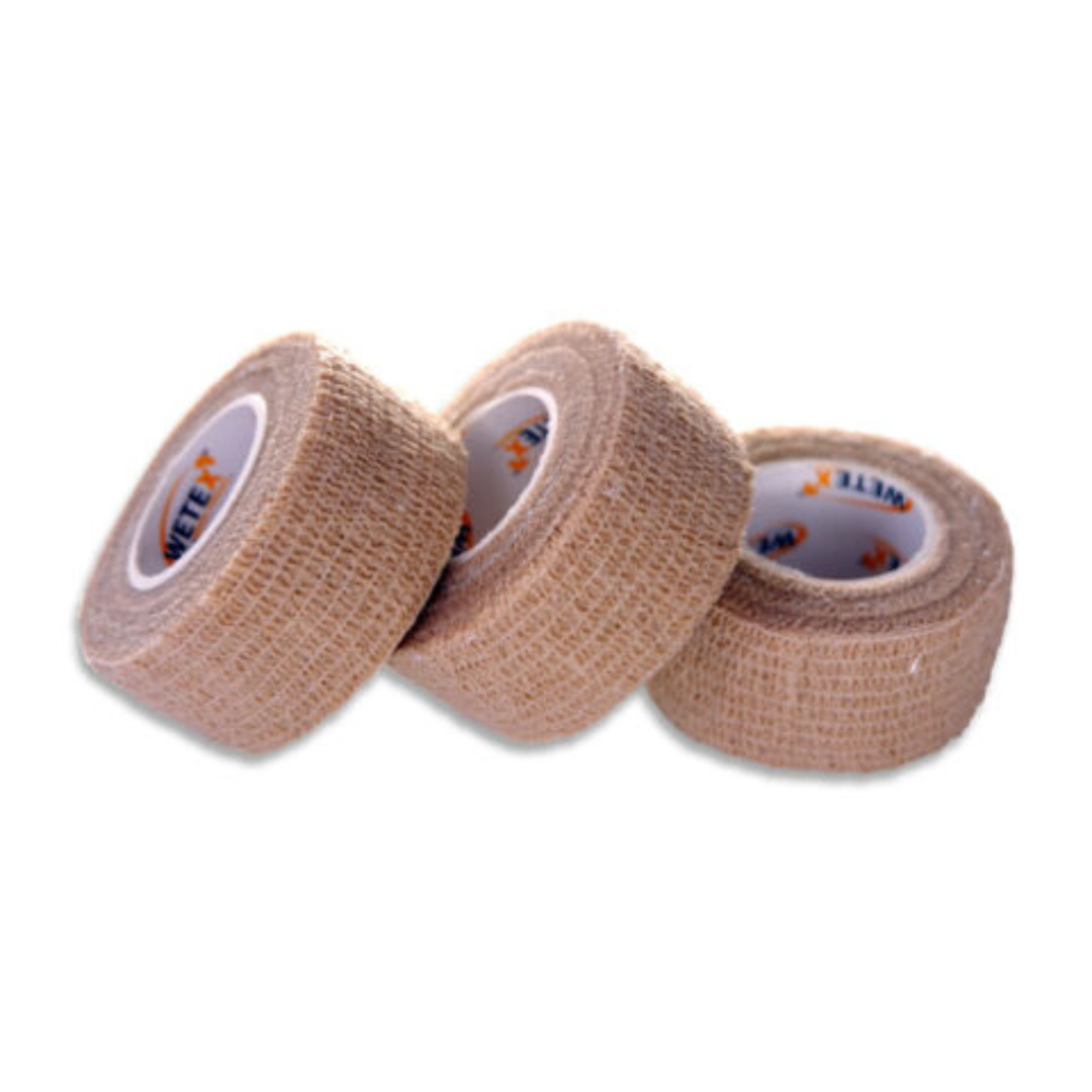 Self Adherent Cohesive Wrap Bandages Tape, Tan Color, 3 Sizes, FDA CE , EXP 6/27