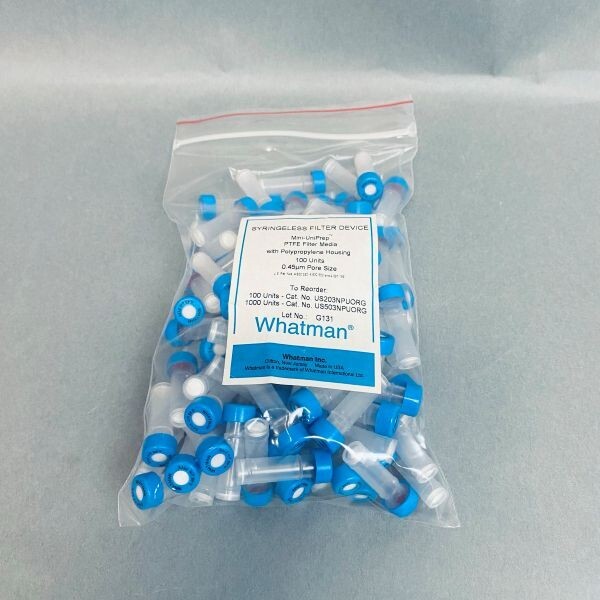 Whatman Syringeless Filter Unit Mini-UniPrep PTFE Pack of 100