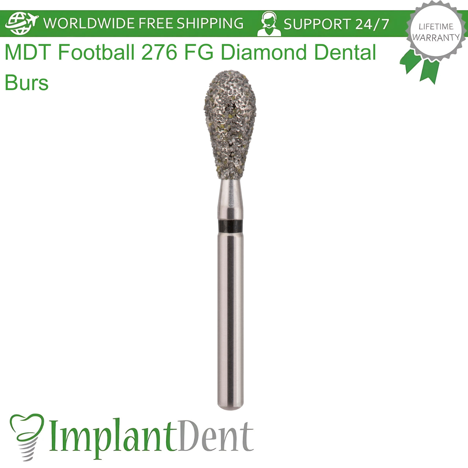 Dental MDT Football FG Diamond Burs 276 Contouring Shaping Restorative Materials