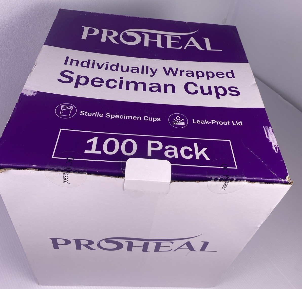 100 Pack Sterile Individually Wrapped Urine Specimen Collection Cups 4 oz E 3/29