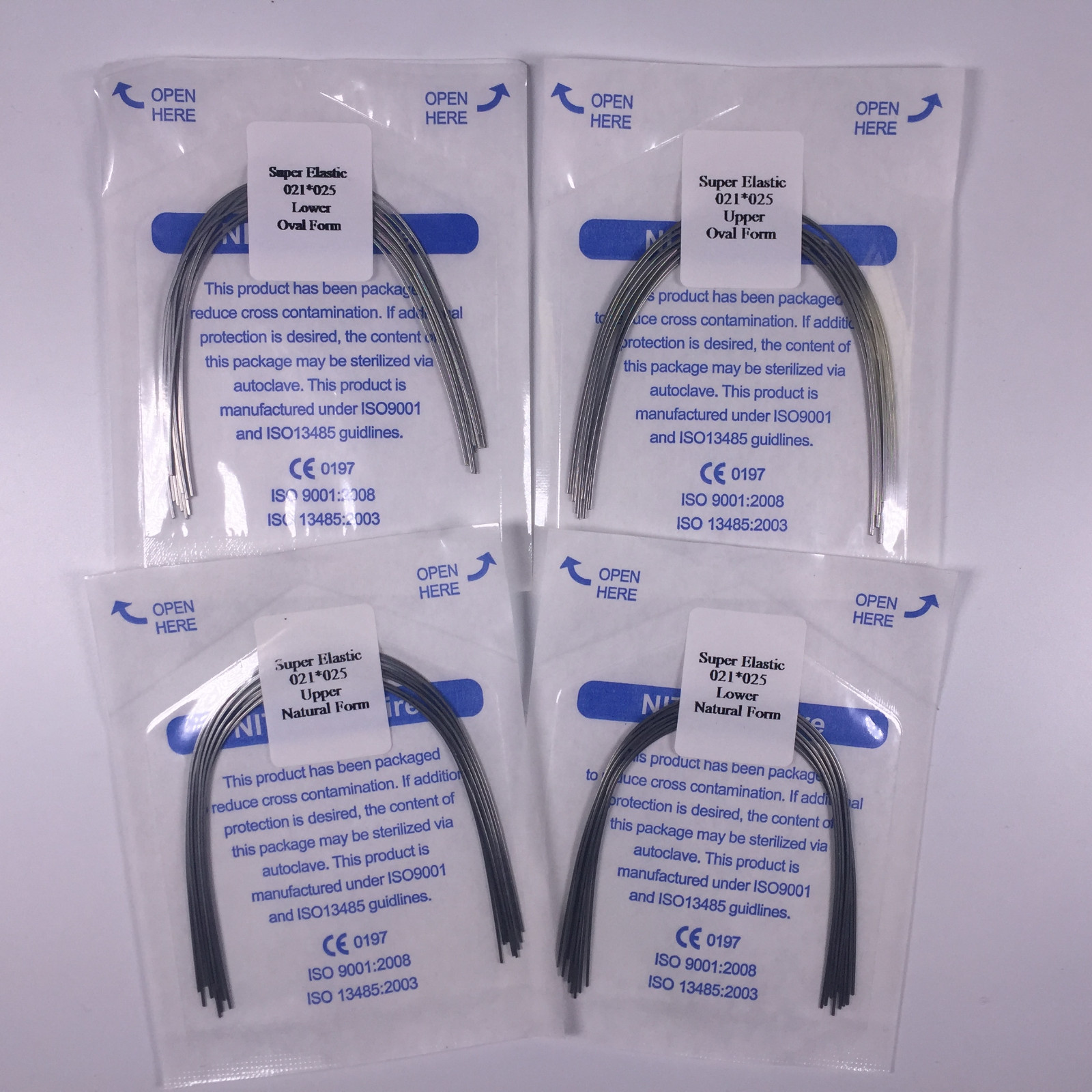 5 Bags Dental Niti Super Elastic Arch Wires Rectangular Ortho Natural/Oval Form