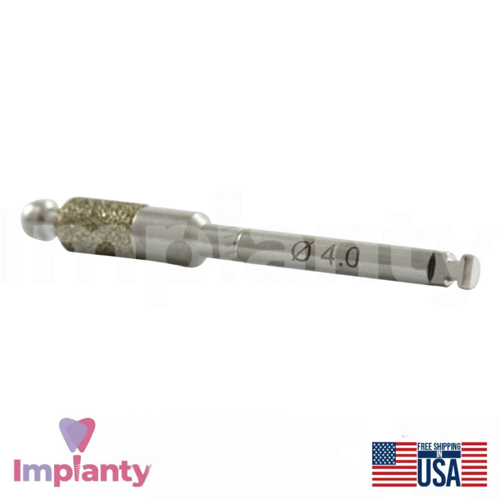 GDT Dental Diamond Coated Crestal Approach Top Drill Stainless Steel Tool