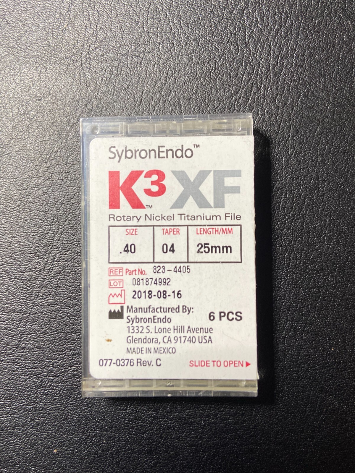 SybronEndo K3 XF, Taper 04, Rotary Nickel Titanium Files (6pcs pack)