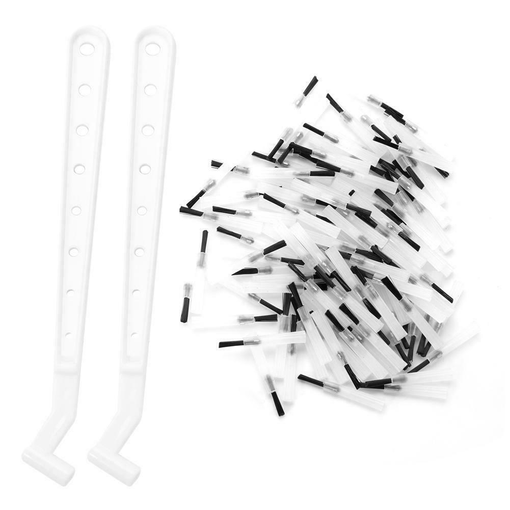 Dental Micro Brush Tip Composite Resin Disposable Applicators 100/ Free Handle