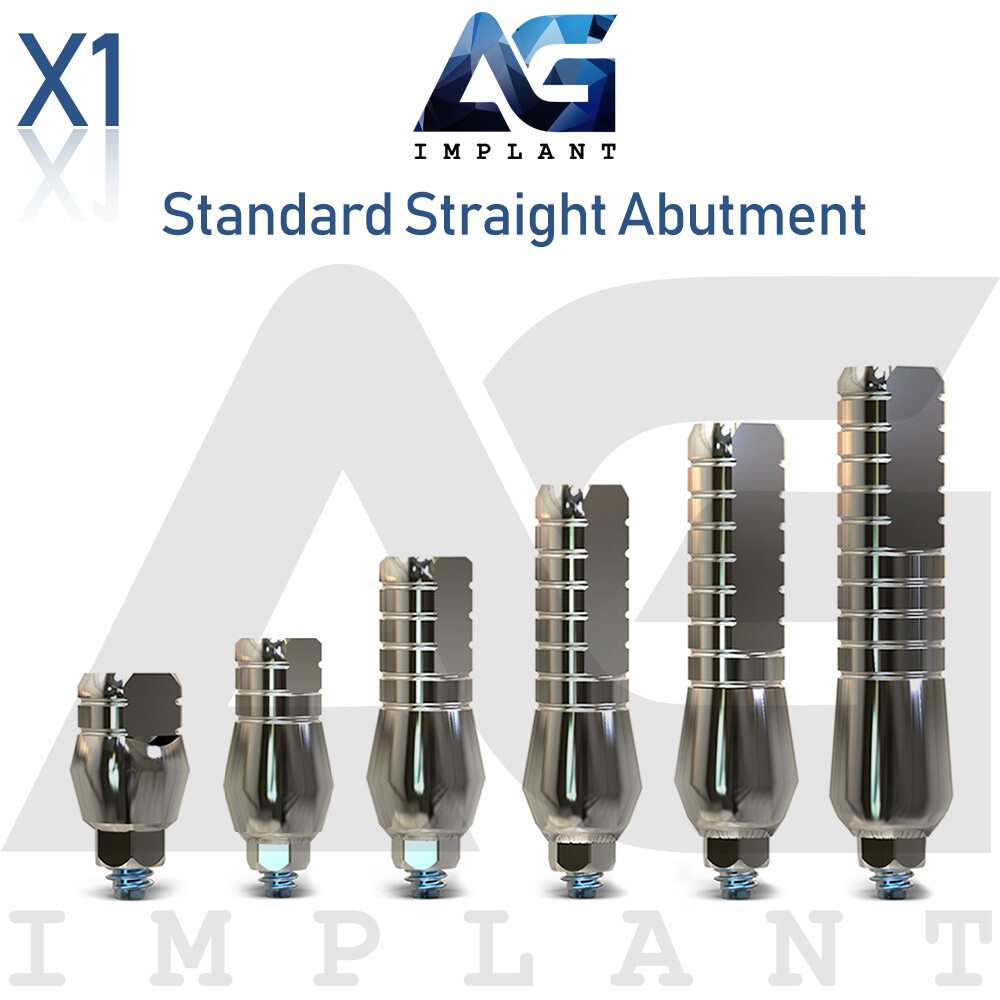 Standard Straight Aesthetic Titanium For Prosthetic System Int Hex 2.42mm