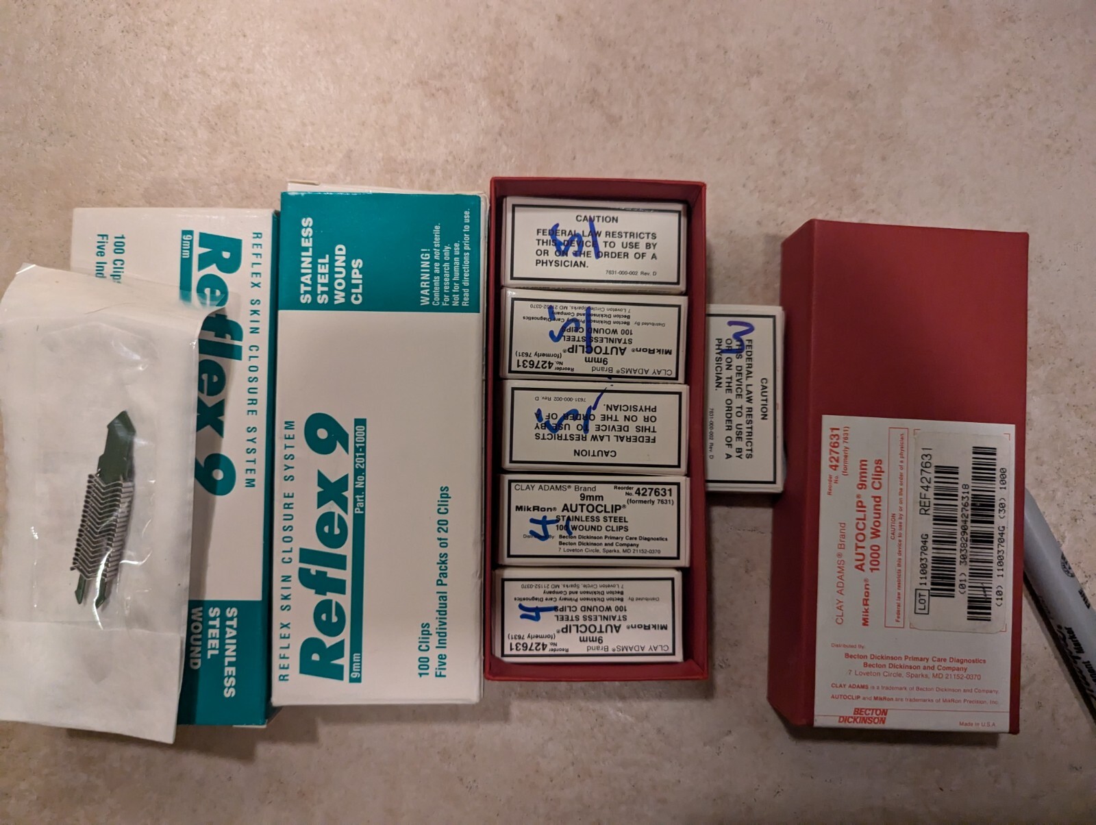 Clay Adams And FST Wound Clips (9mm)