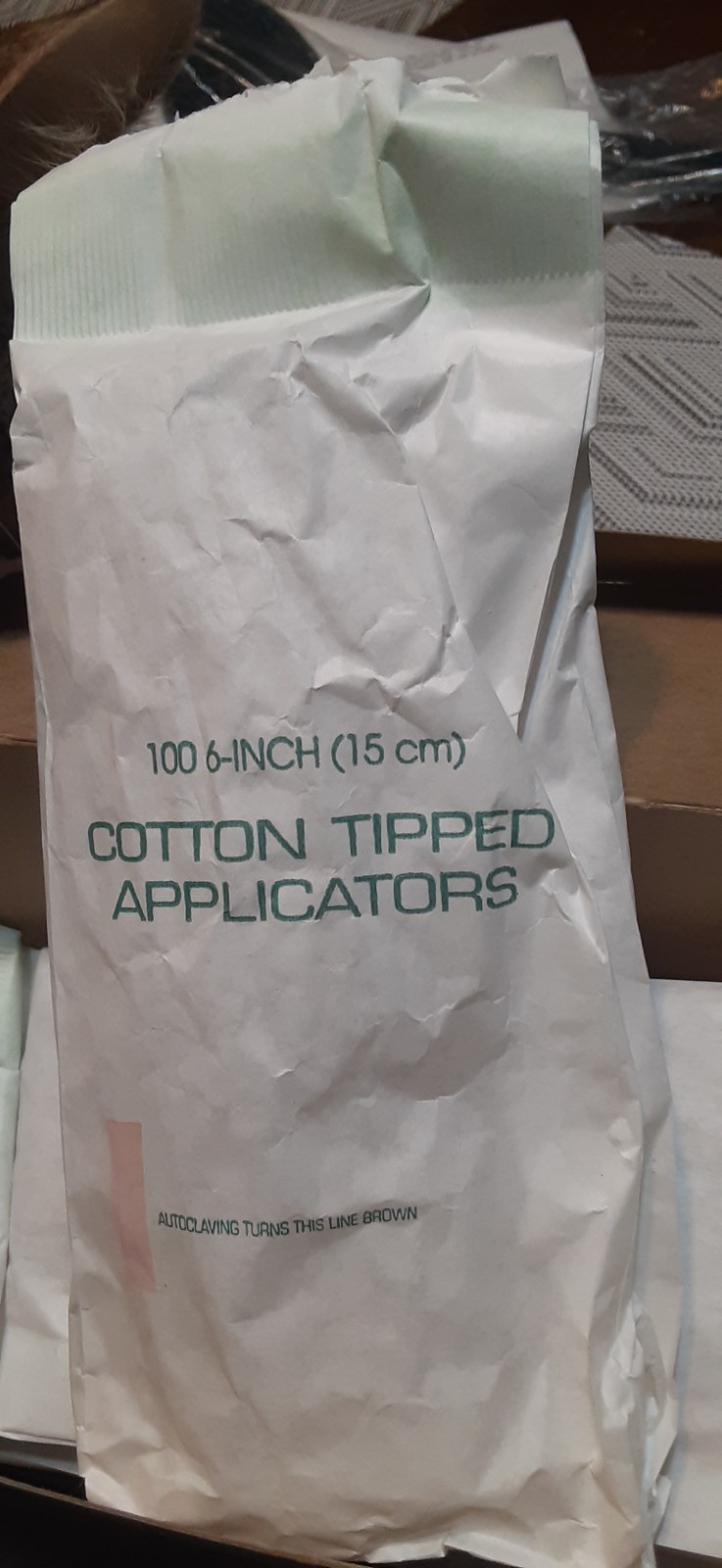 6″ Inch Disposable Cotton Tipped Applicators (800)(8 sealed pks/100)89031-270