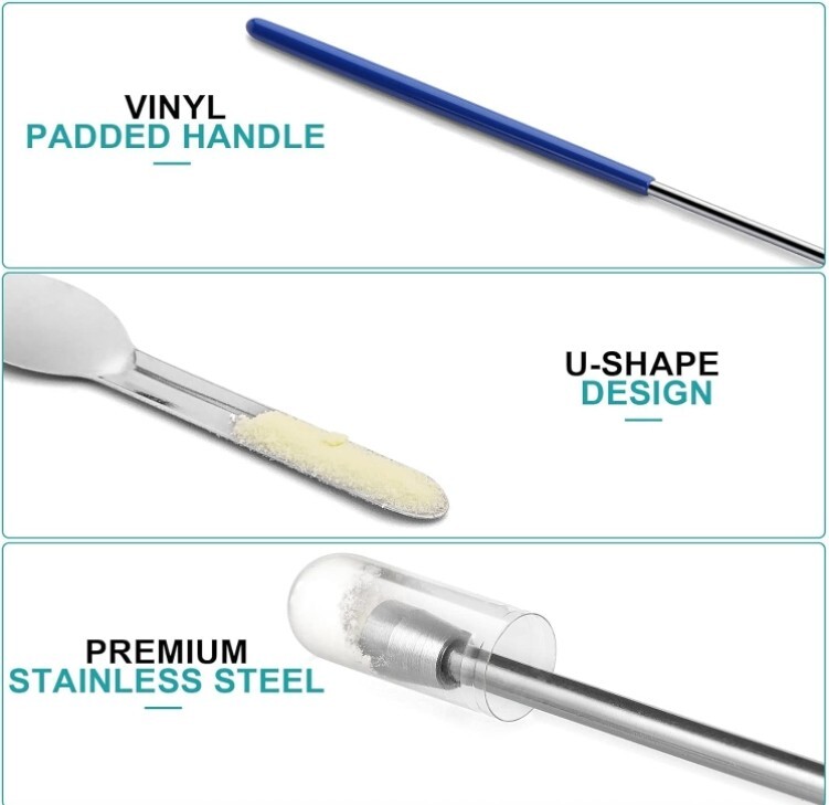 Lab Spatula Micro Spoon mini Scoop Laboratory Tiny Powders Mixing Filler Gel Cap